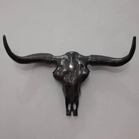 Black Bull Head Wall Decor