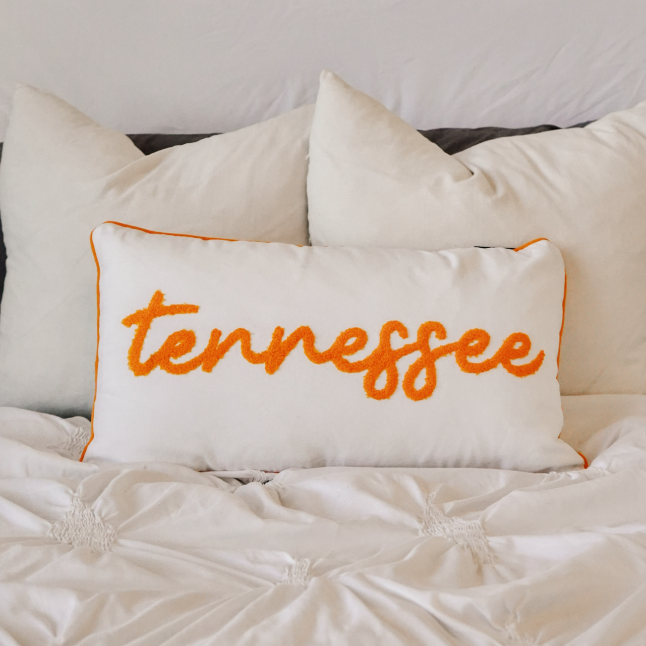 Go Orange Embroidered Tennessee Accent Pillow