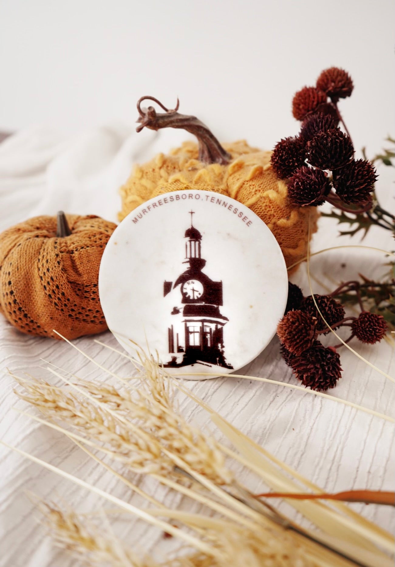 On Boro Time Marble Coaster