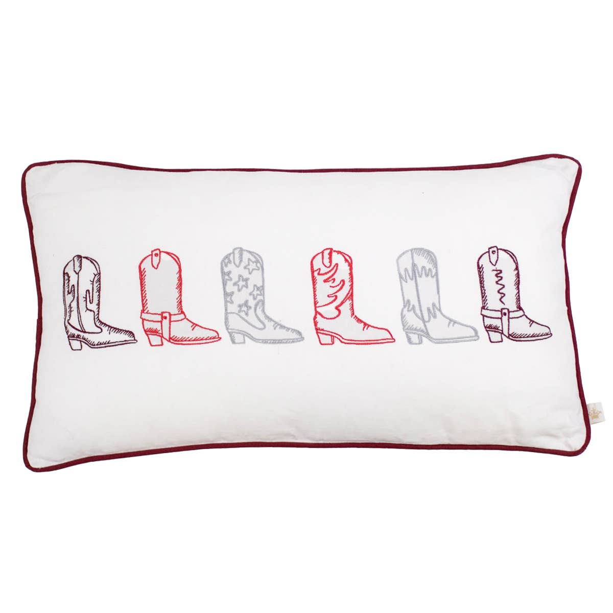 Howdy Girl Embroidered Pillow
