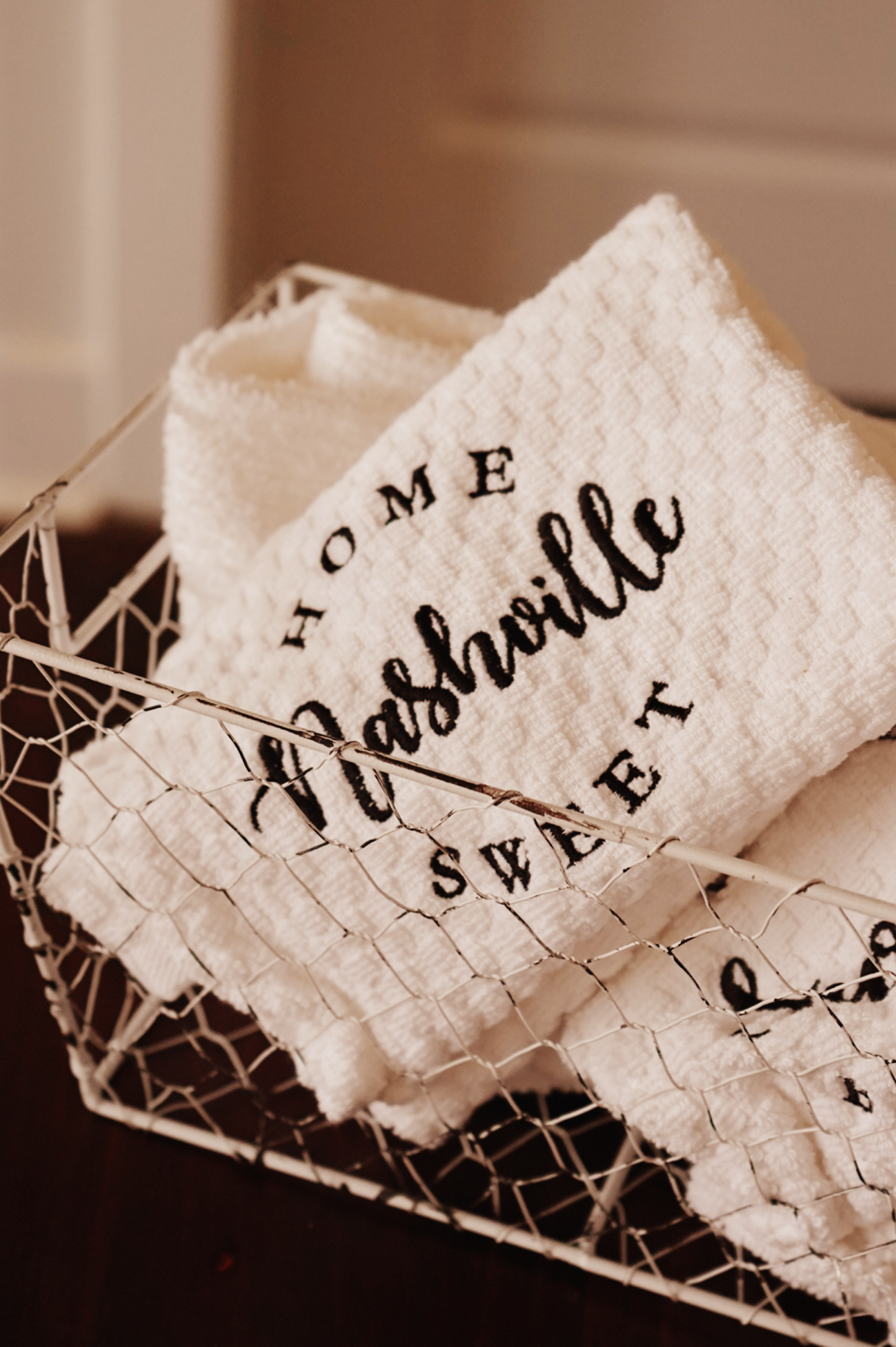 Home Sweet Nashville Tea Towel | Waffle Kitchen Towel