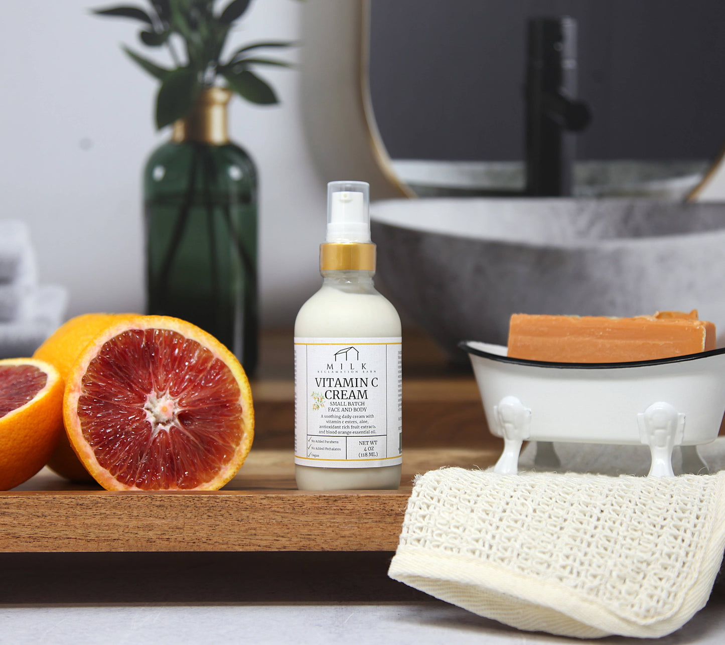 Vitamin C Cream with Blood Orange Essential Oil - 3.9 oz