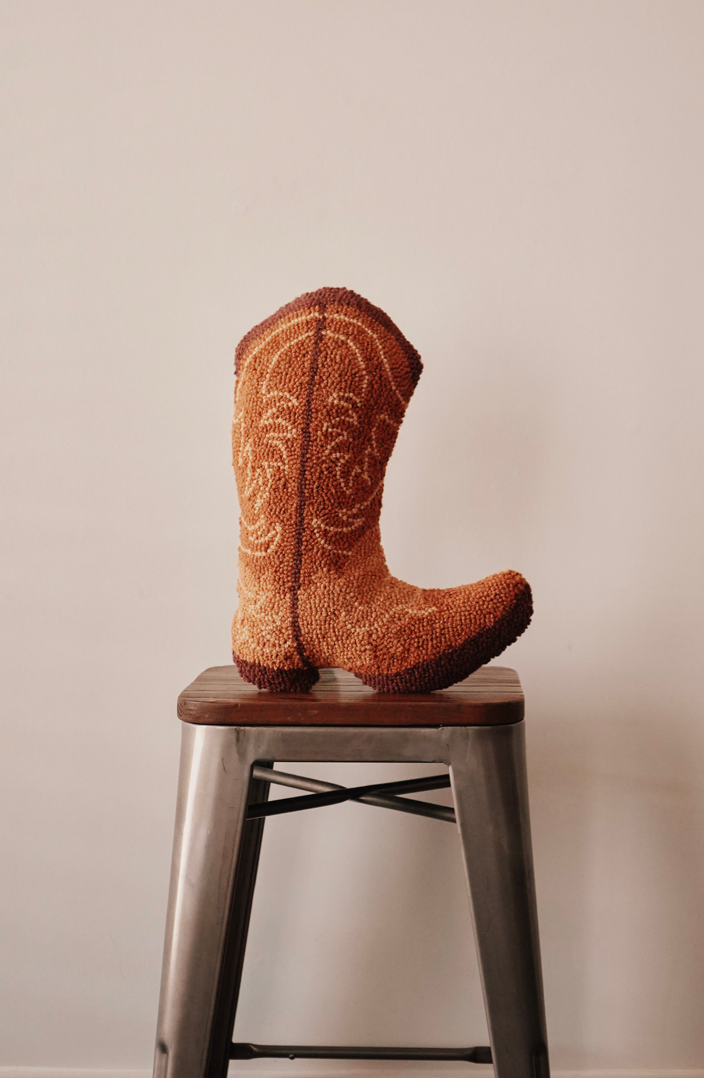 Cowboy Boot Hook Pillow
