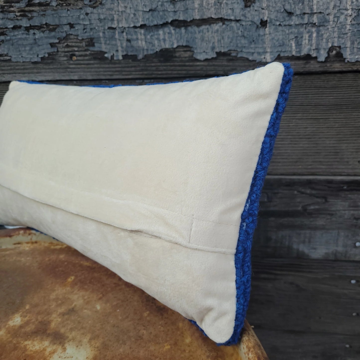 Howdy Blue Hook Pillow