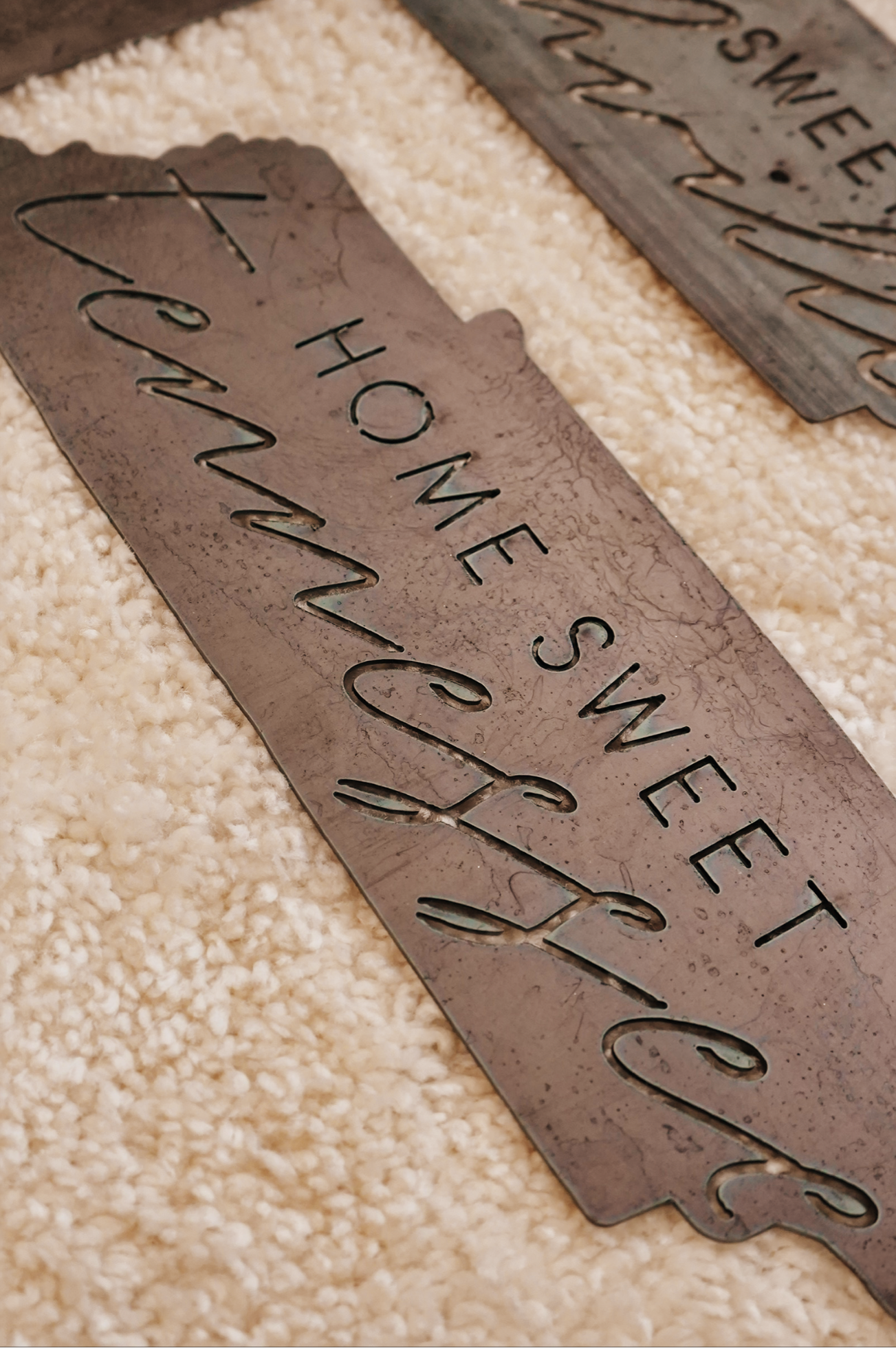 Home Sweet Tennessee Raw Metal Sign