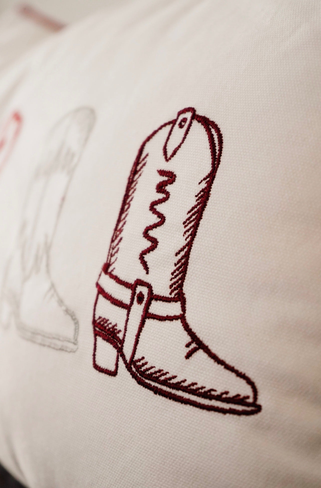 Howdy Girl Embroidered Pillow