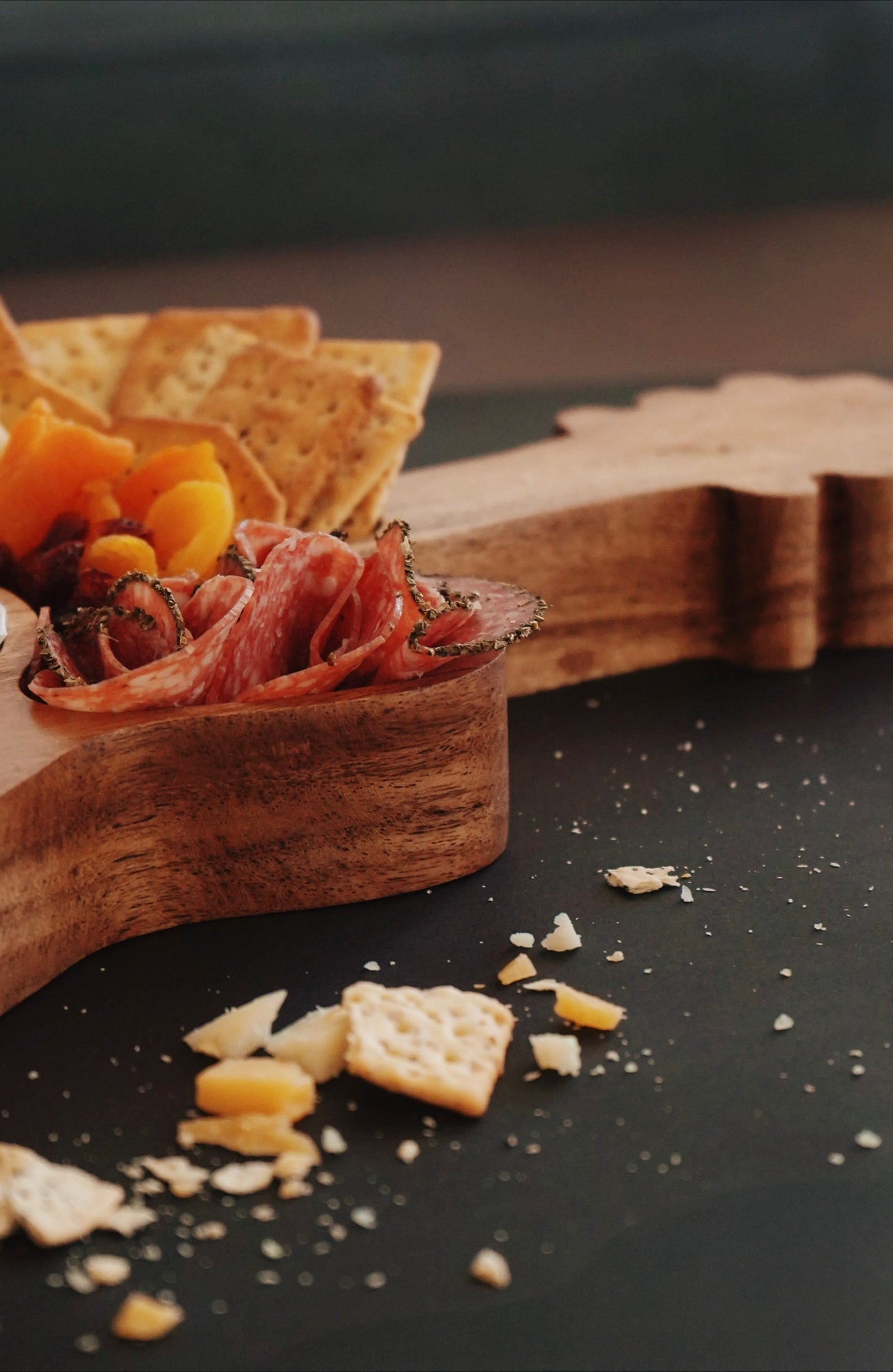 Rustic Guitar Wood Charcuterie Serving Tray
