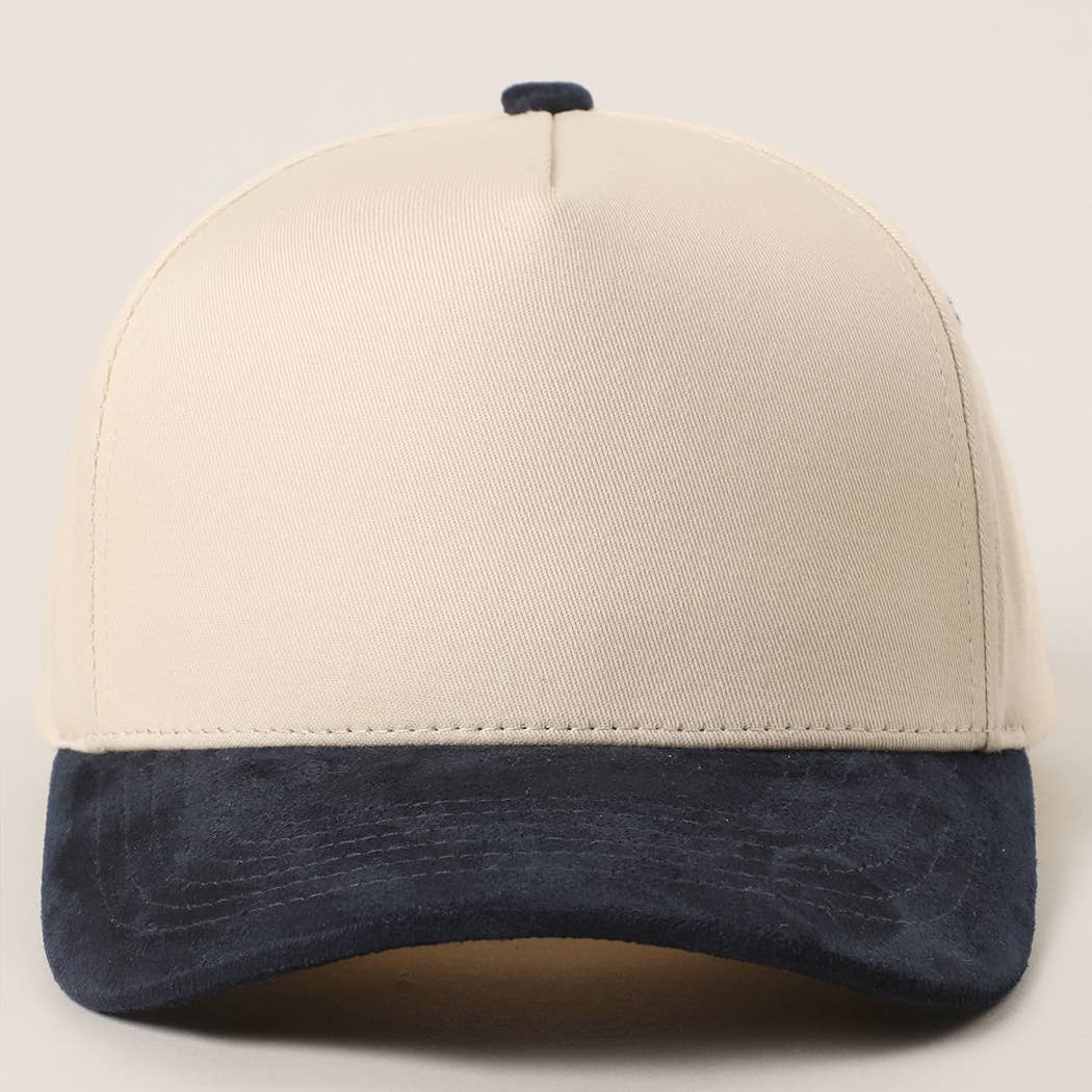 You Belong Here Suede Bill Trucker Hat | Navy