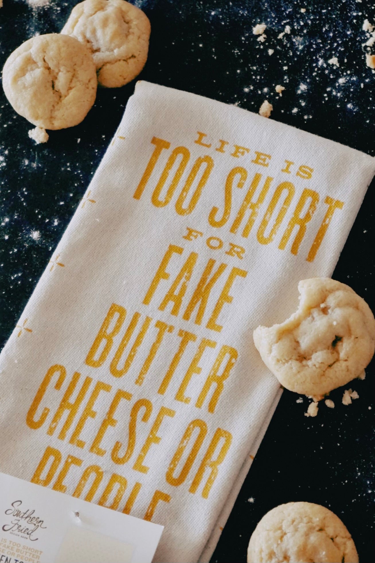 Fake Butter, Cheese Kitchen Towel