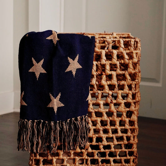 Reversible Stars Woven Jacquard Throw