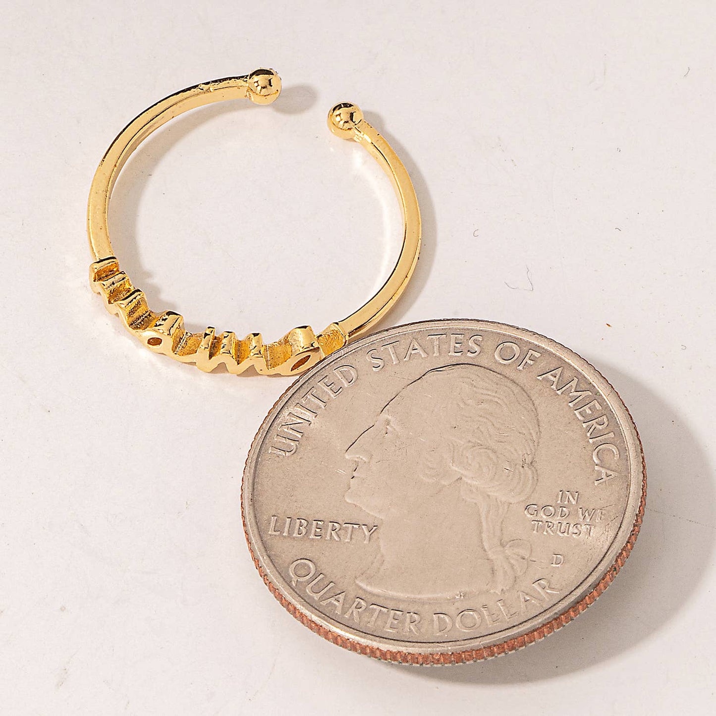 Gold Dipped Mama Ring