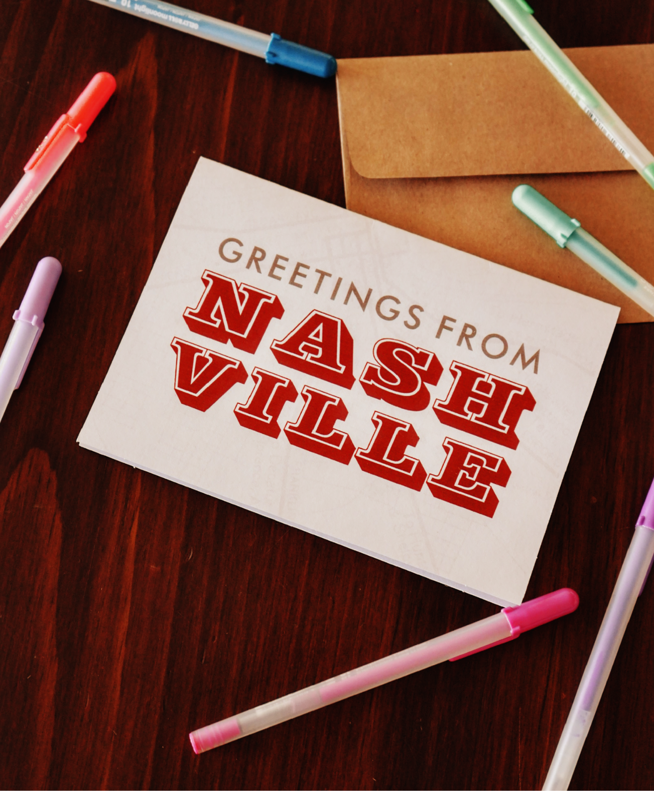 Greetings from Nashville Greeting Card