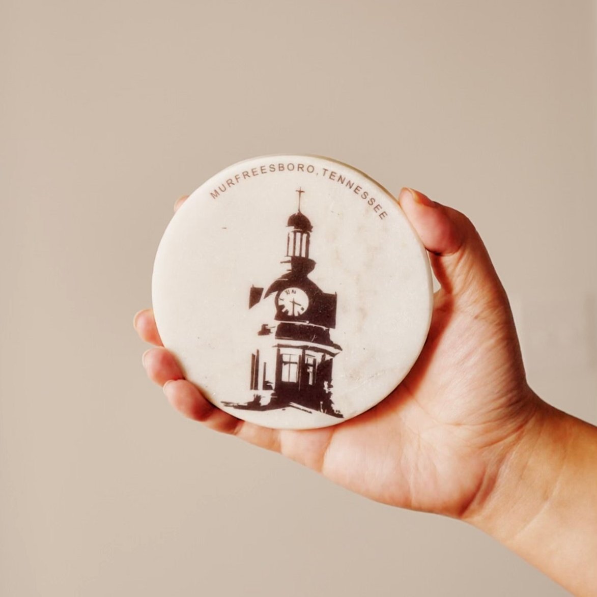 On Boro Time Marble Coaster