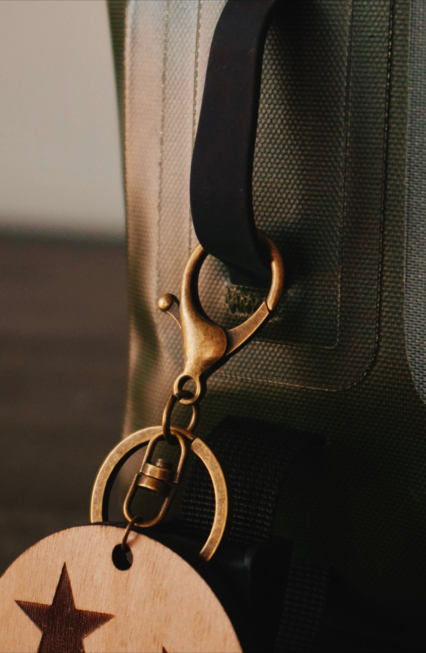 Rooted in Tennessee Tristar Wood Keychain