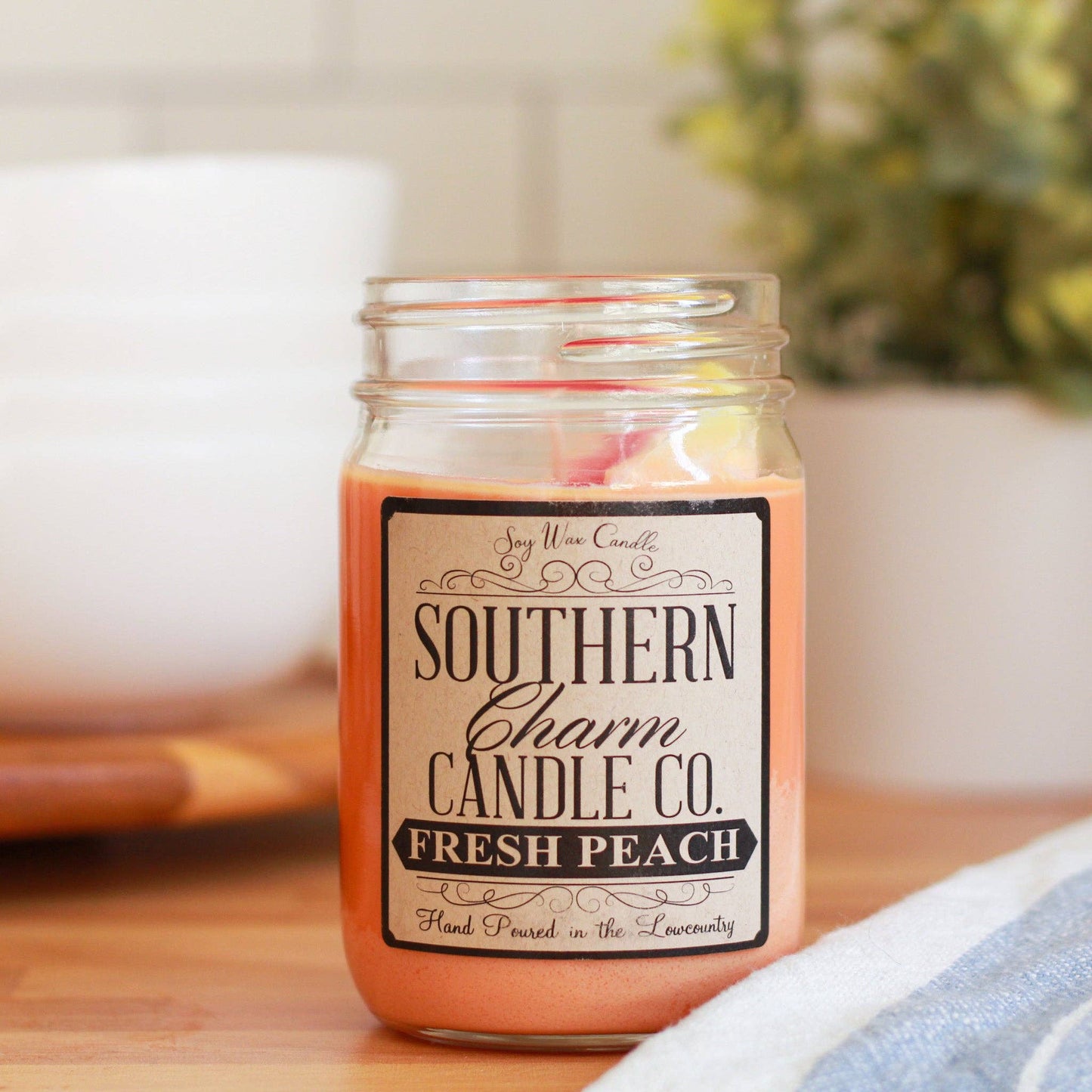 Fresh Peach Southern Charm Soy Candle