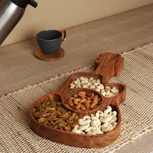 Rustic Guitar Wood Charcuterie Serving Tray