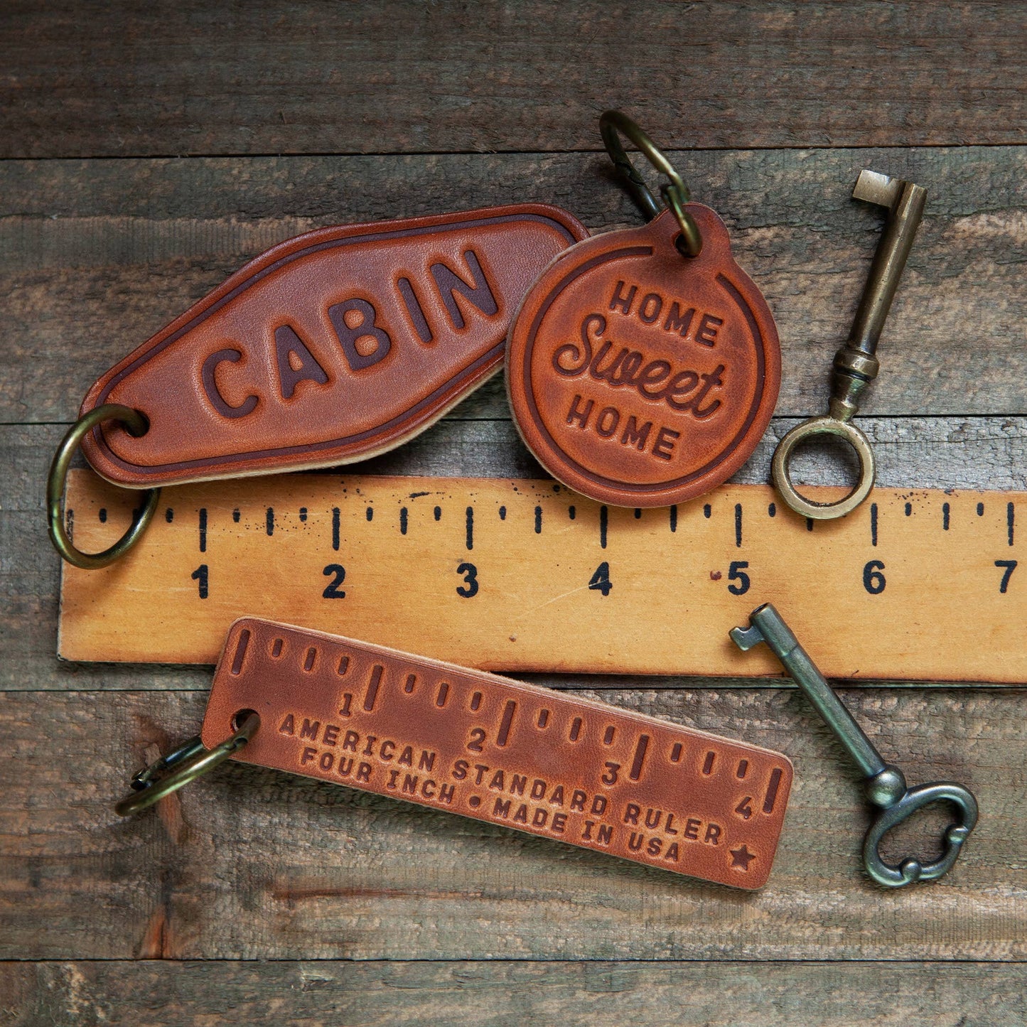 Tennessee Leather Keychain