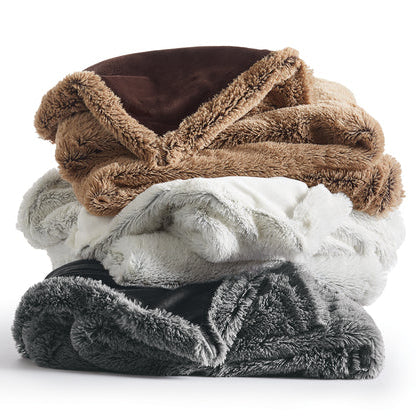 Espresso Faux Fur Throw Blanket | The Cozy Collection