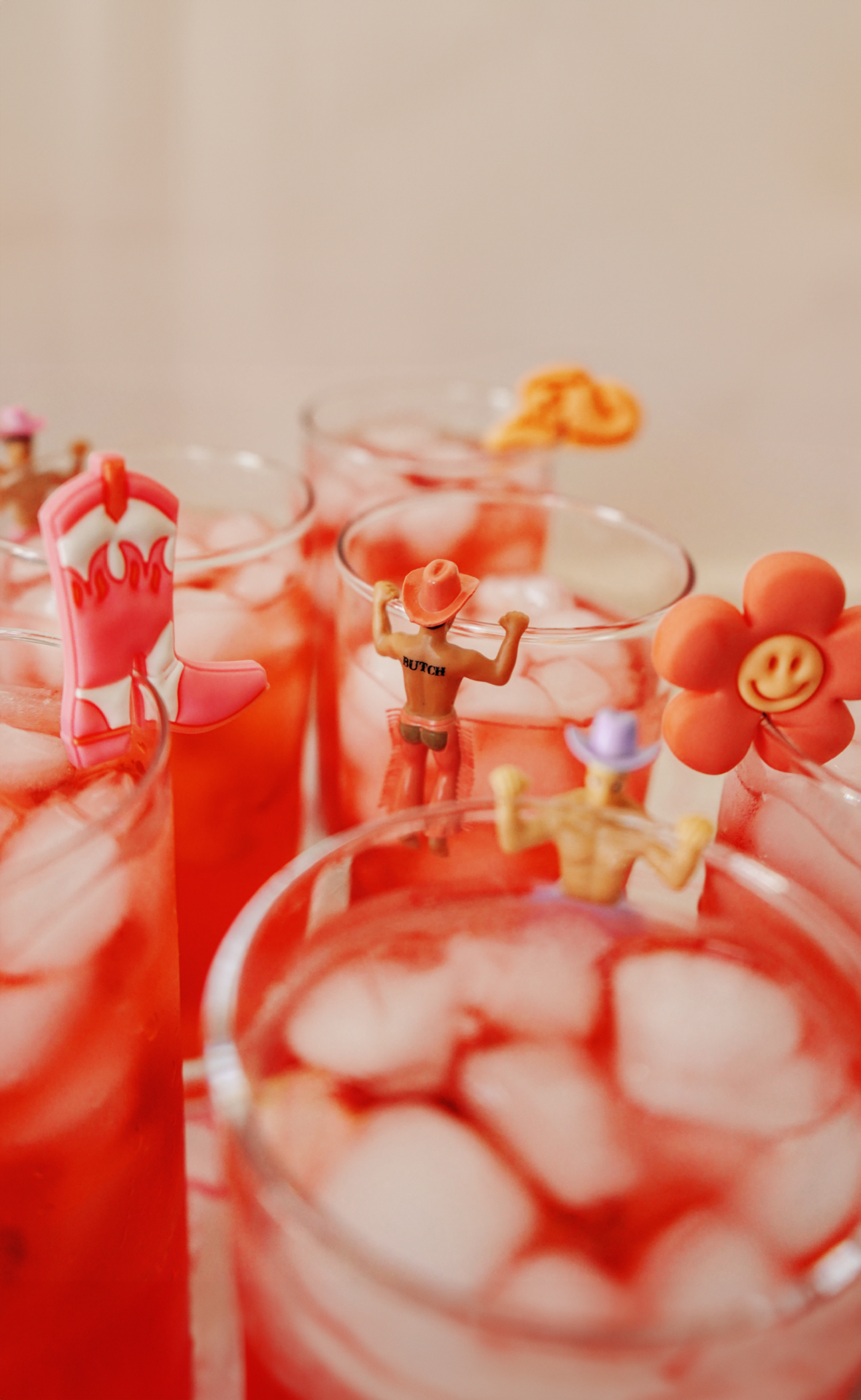 Western Drink Chaps Drink Markers-4 Pack