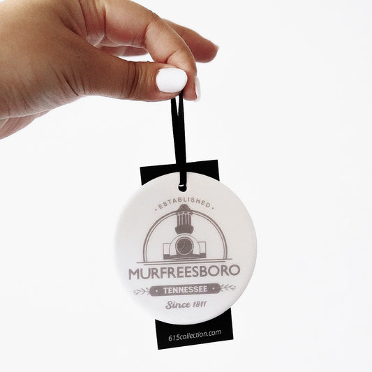 Murfreesboro Tennessee Porcelain Ornament