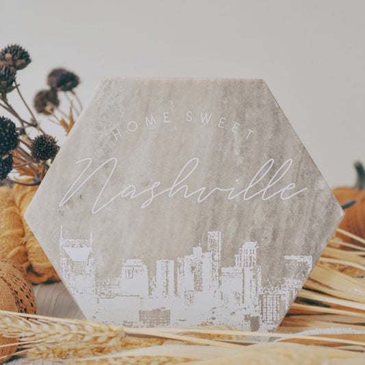 Nashville Skyline Stone Trivet
