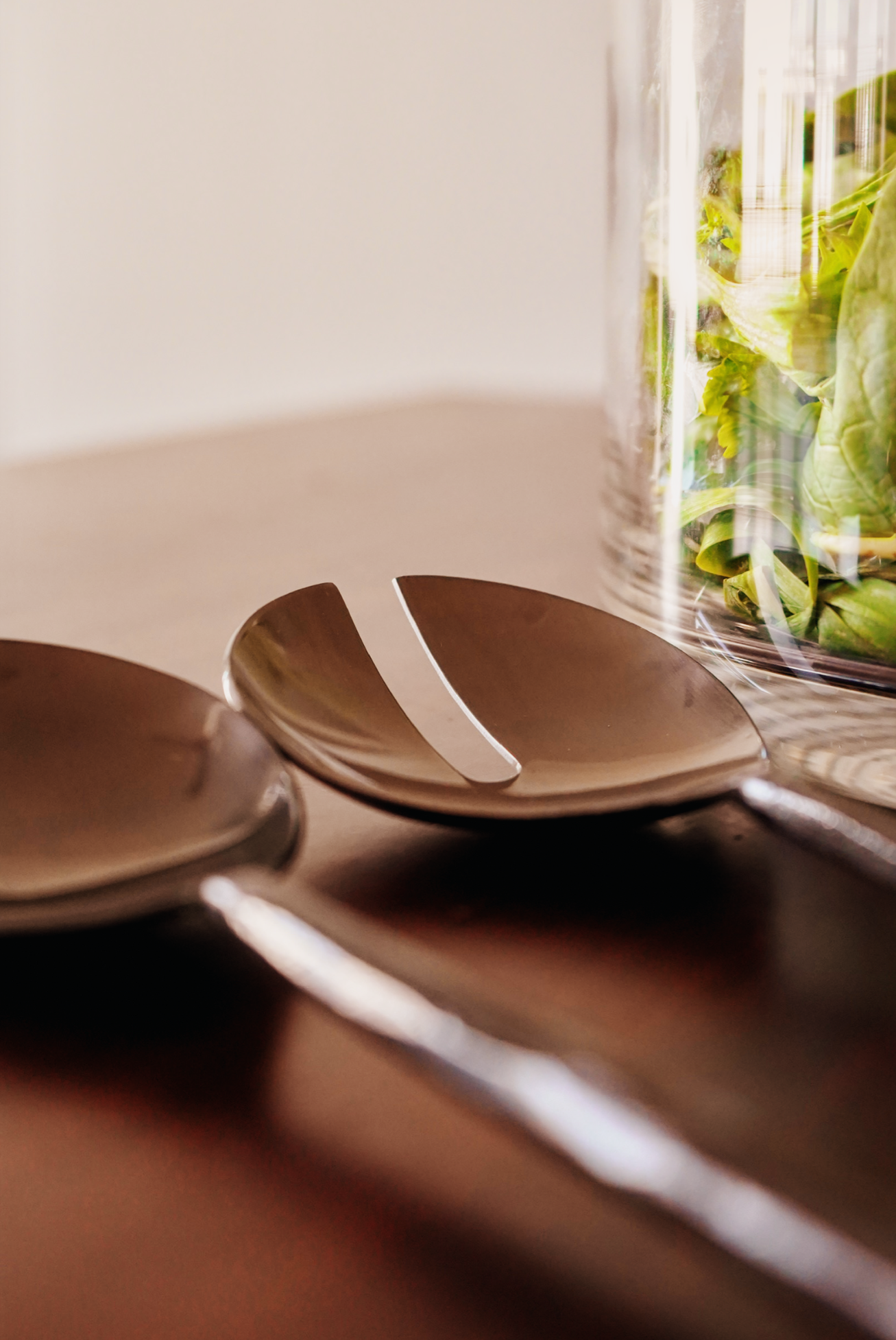Matte Black Salad Set