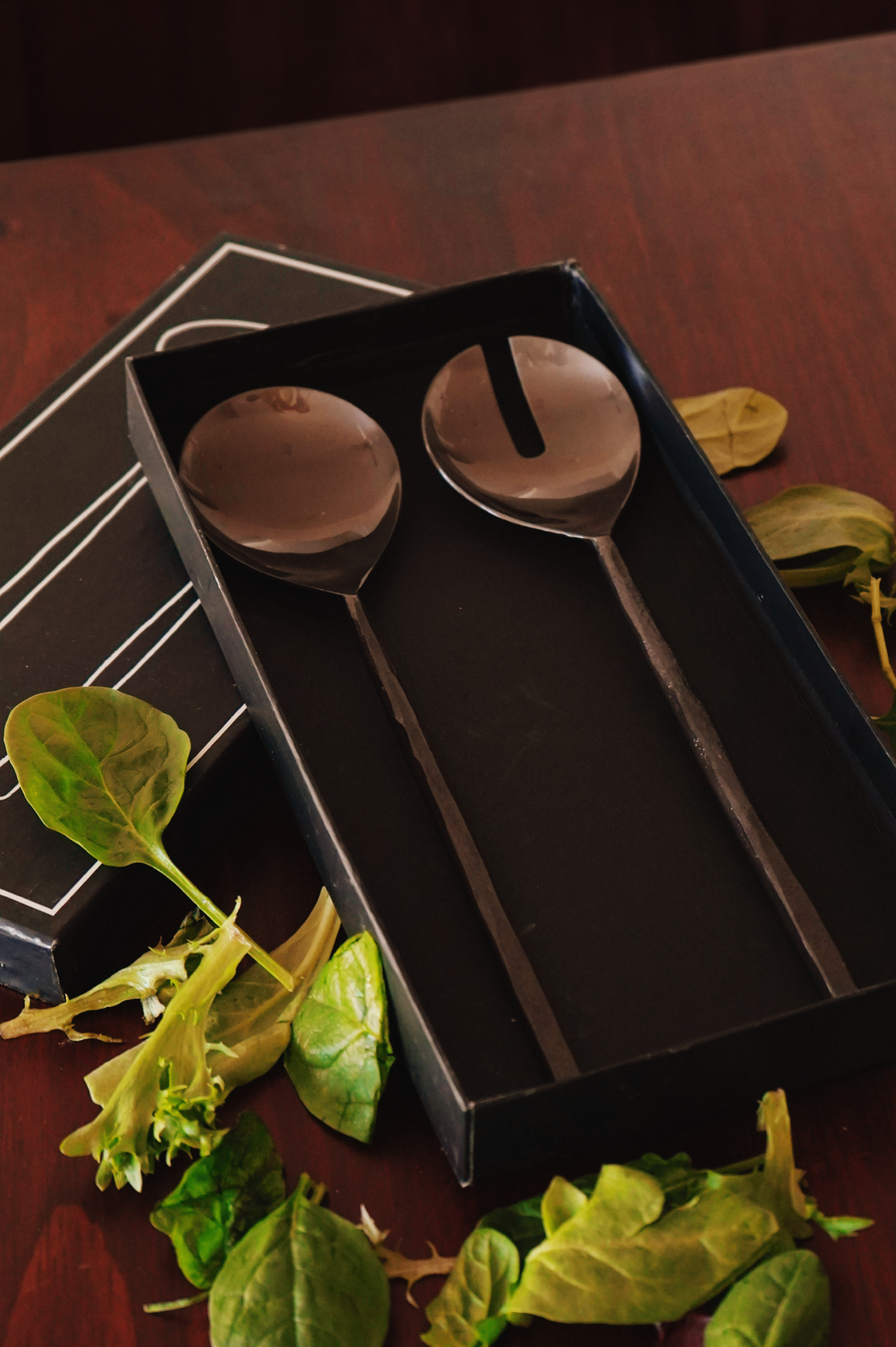 Matte Black Salad Set