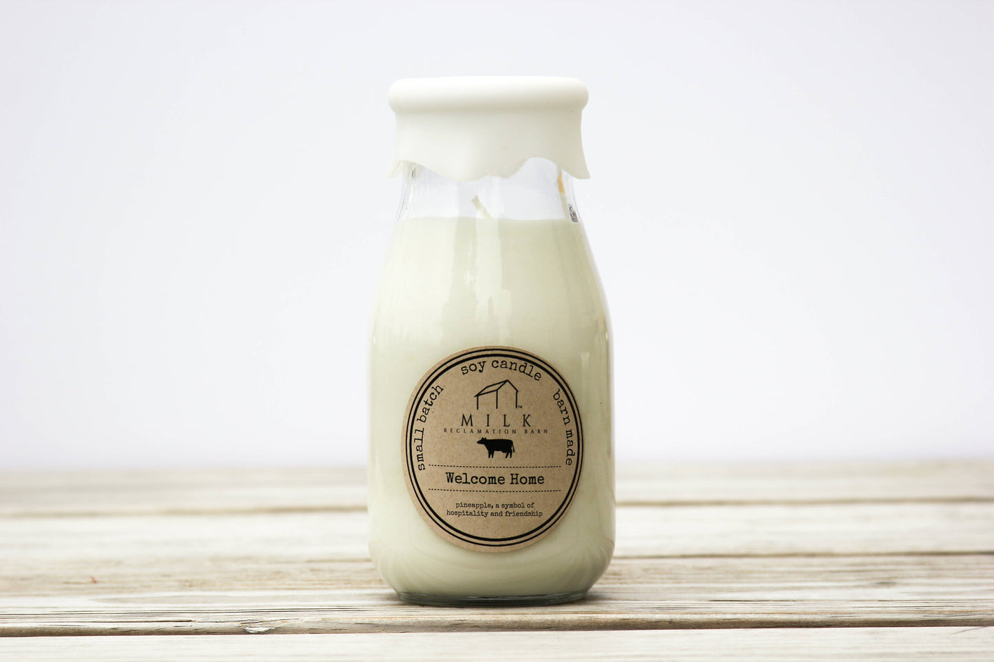 Welcome Home | Soy Milk Bottle Candle