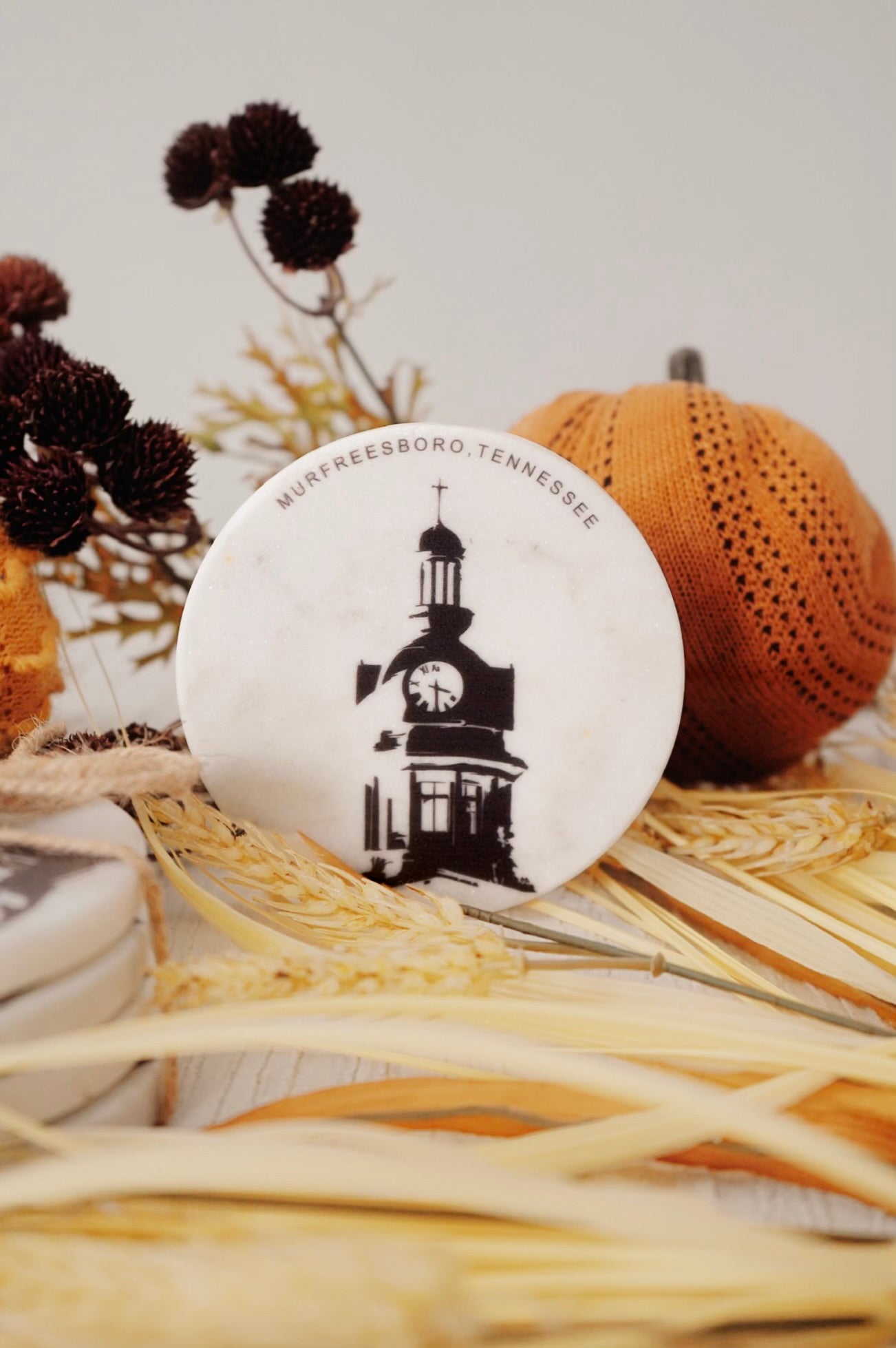 On Boro Time Marble Coaster