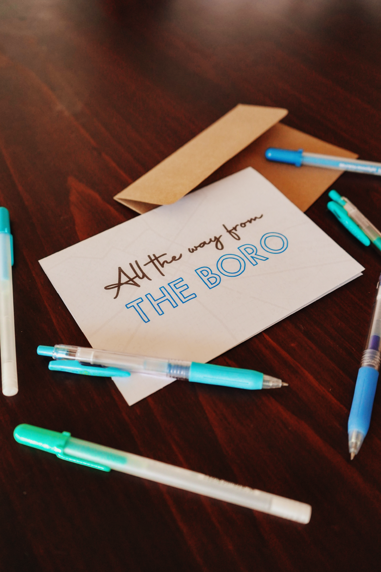 All the Way from the Boro Greeting Card