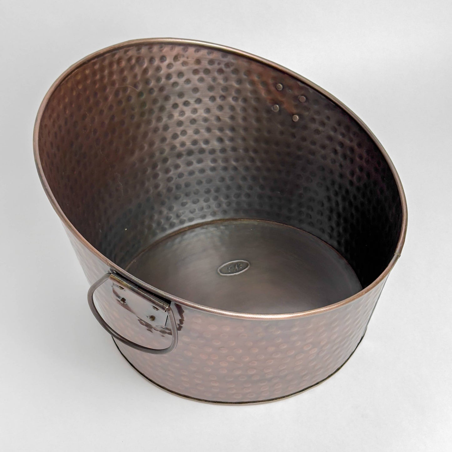 Hammered Aluminum Tapered Ice Tub