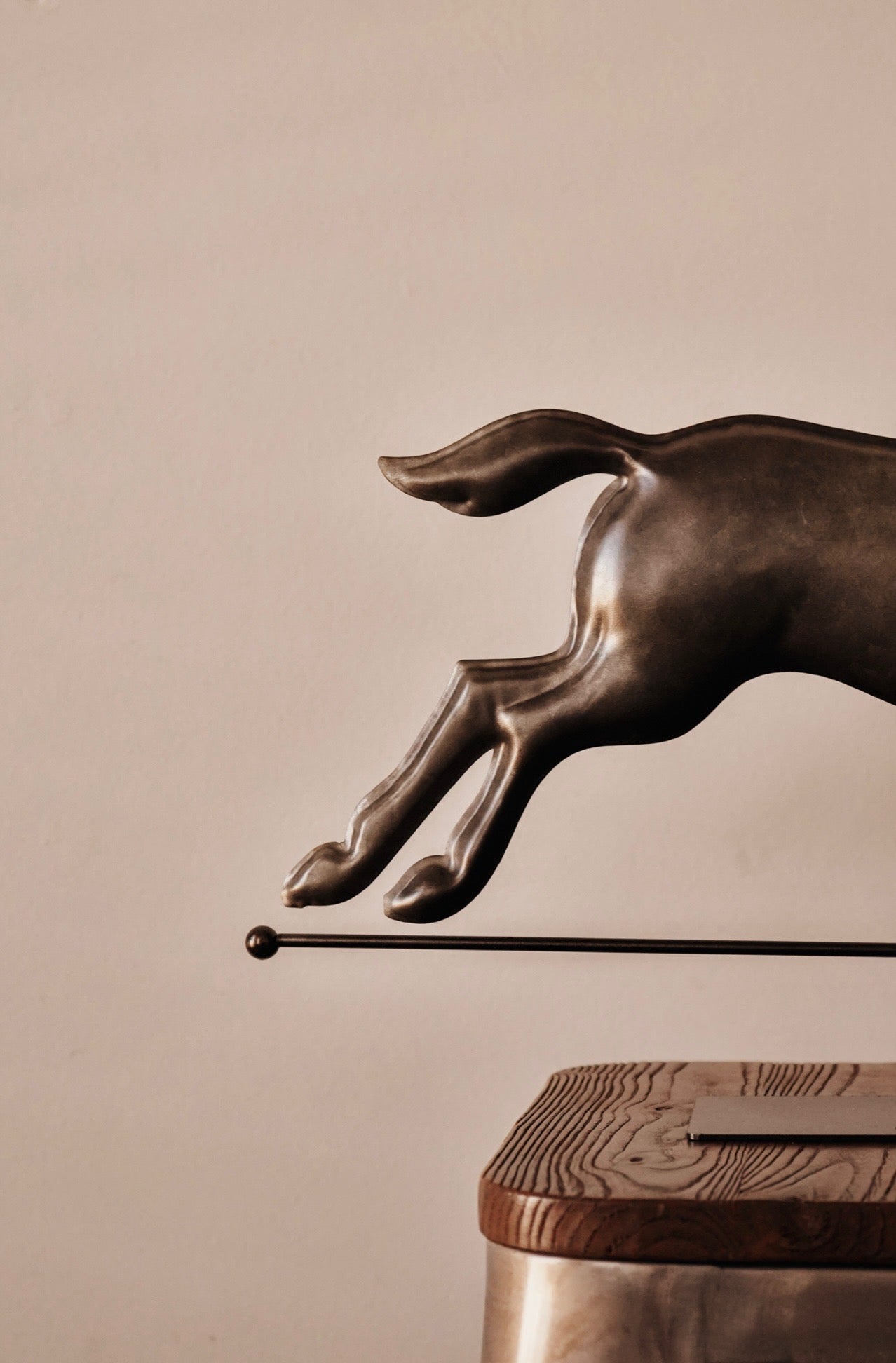 Galloping Horse Weathervane Metal Statue