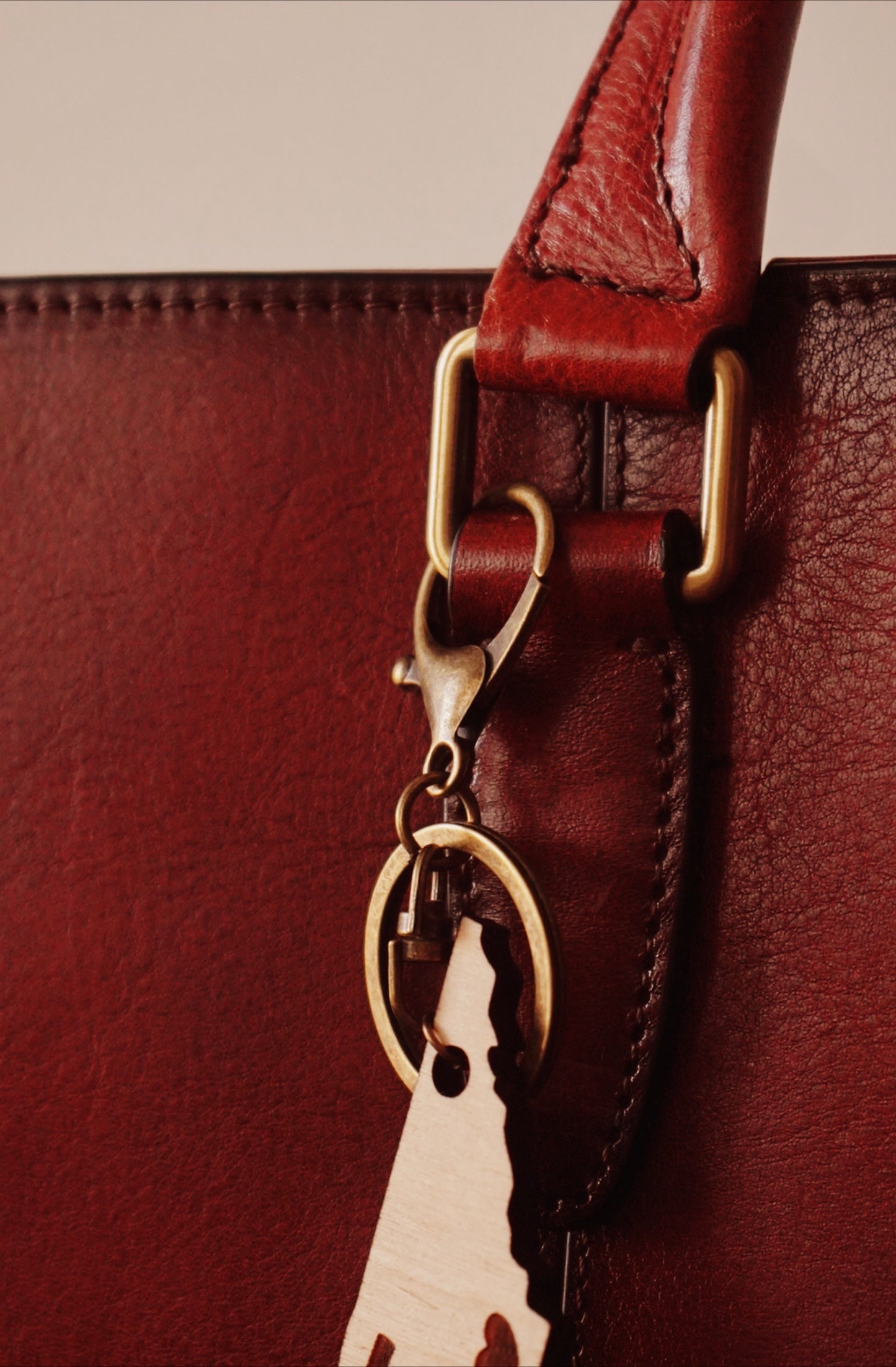 Rooted in Tennessee Home Wood Keychain