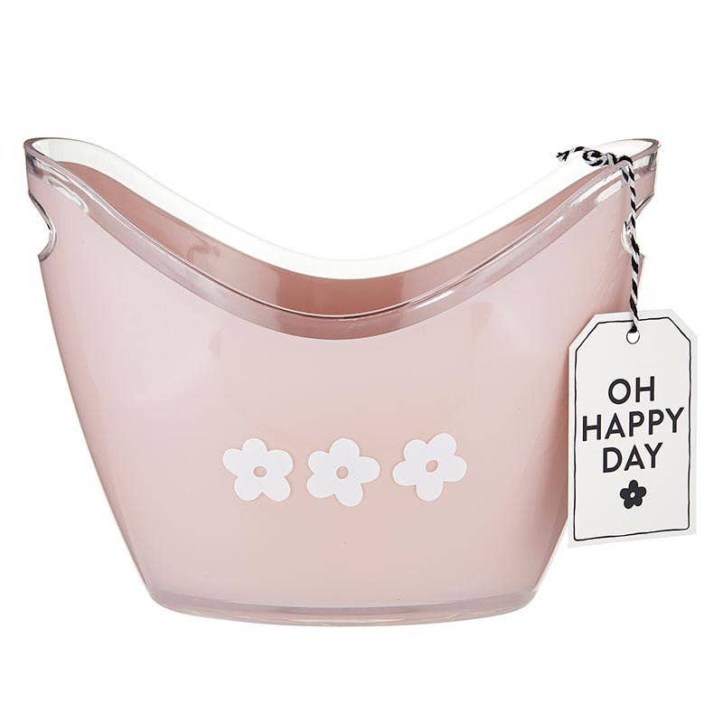 Flower Power Acrylic Beverage Bucket