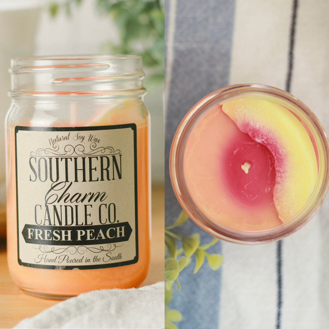 Fresh Peach Southern Charm Soy Candle