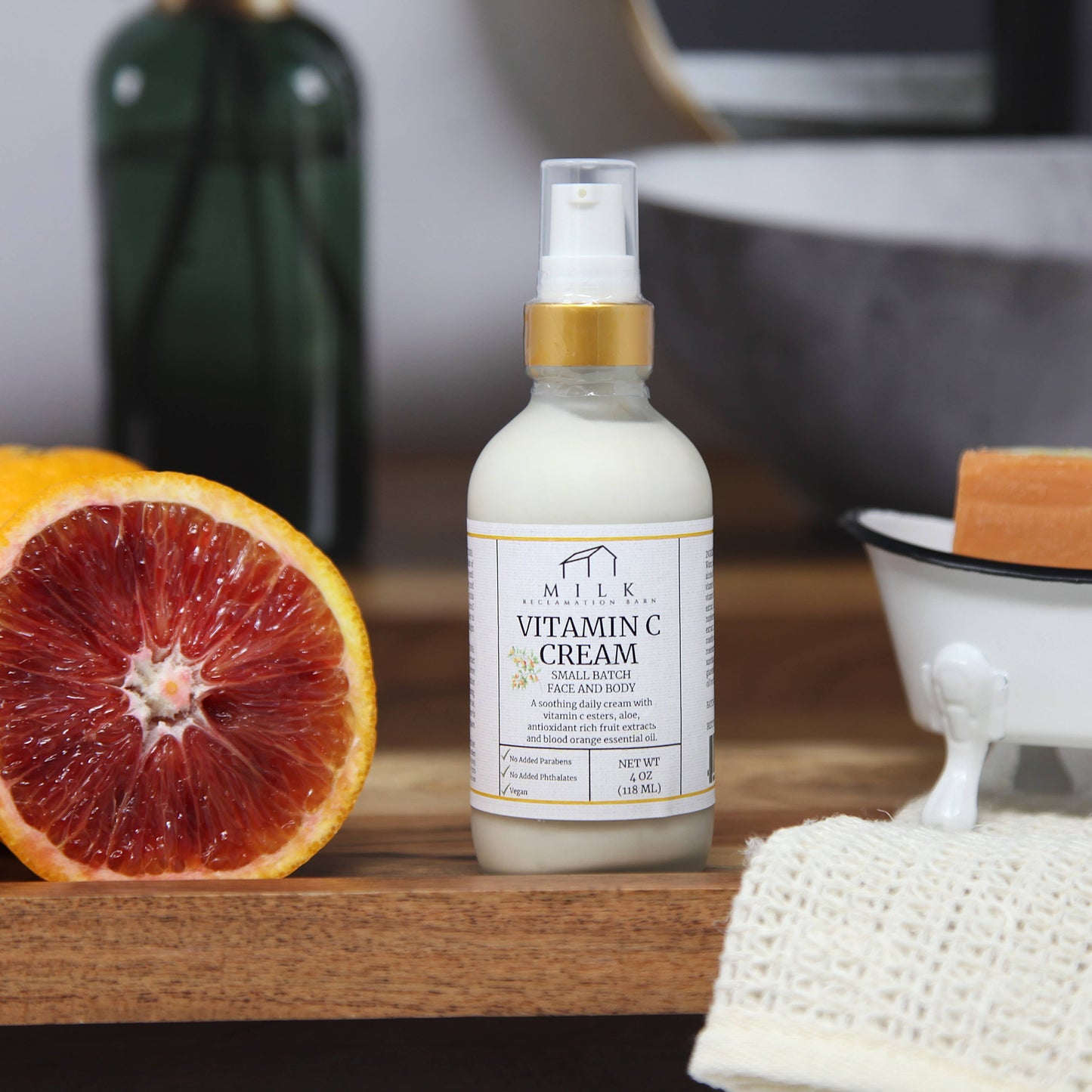 Vitamin C Cream with Blood Orange Essential Oil - 3.9 oz