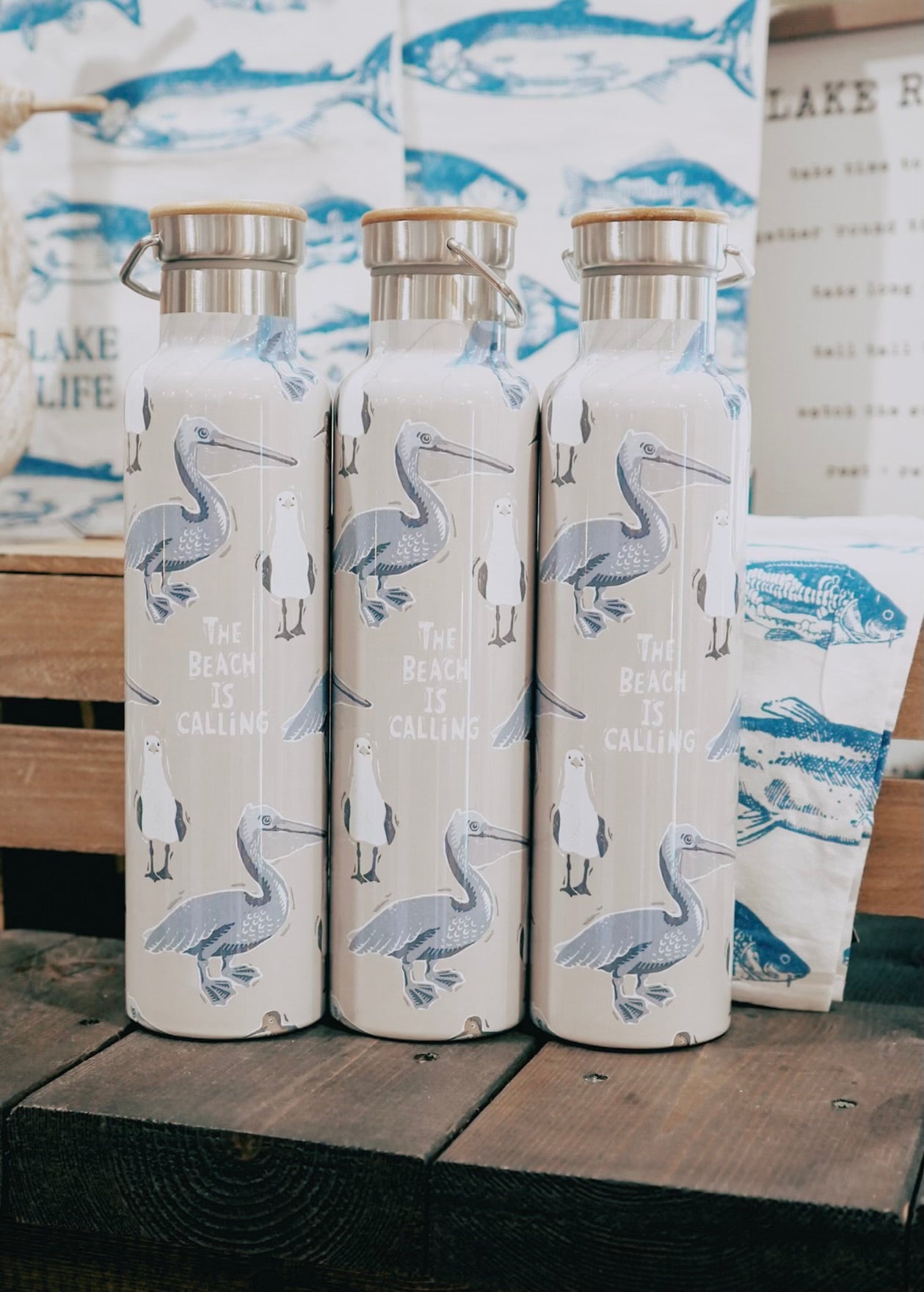 The Beach Is Calling Insulated Bottle