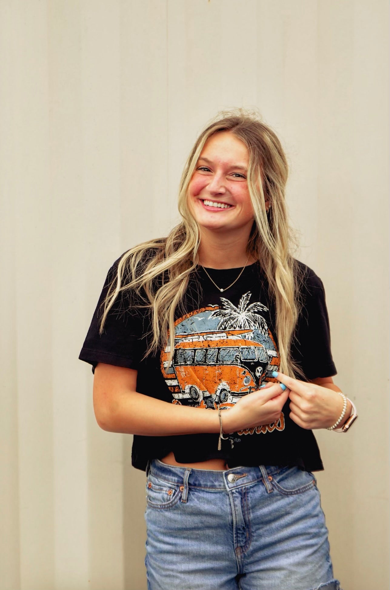 Outer Banks Beach Club Boxy Crop Tee