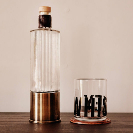 Whiskey Decanter 12 Gauge for Liquor Scotch Bourbon