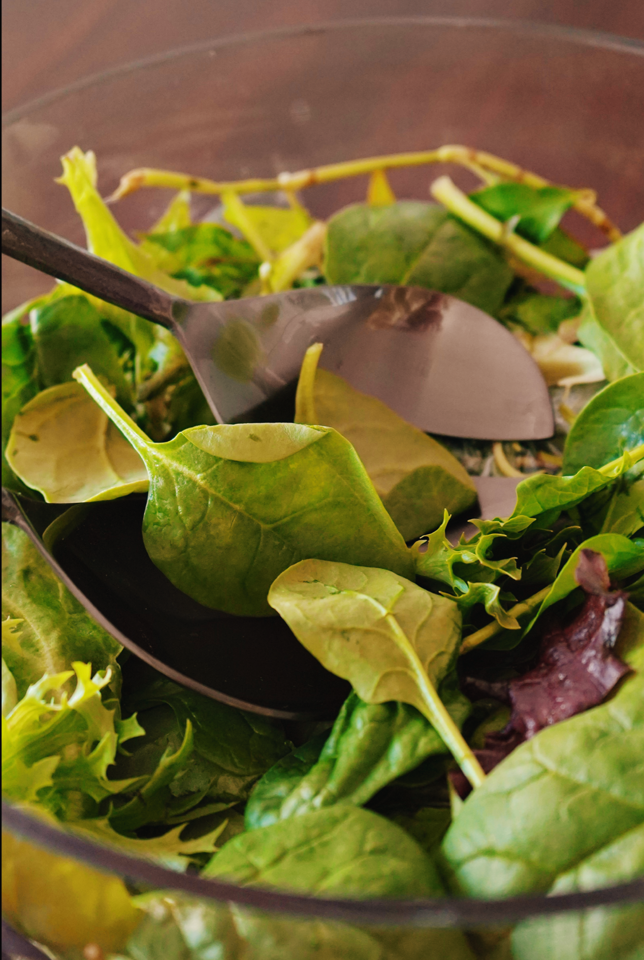 Matte Black Salad Set