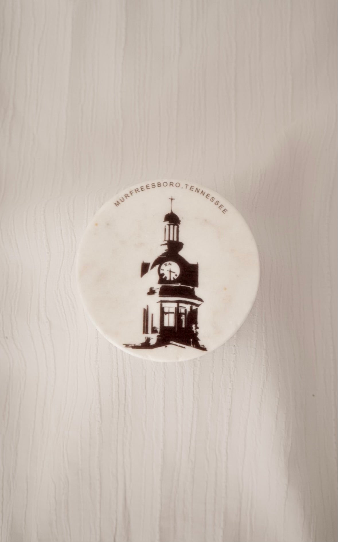 On Boro Time Marble Coaster