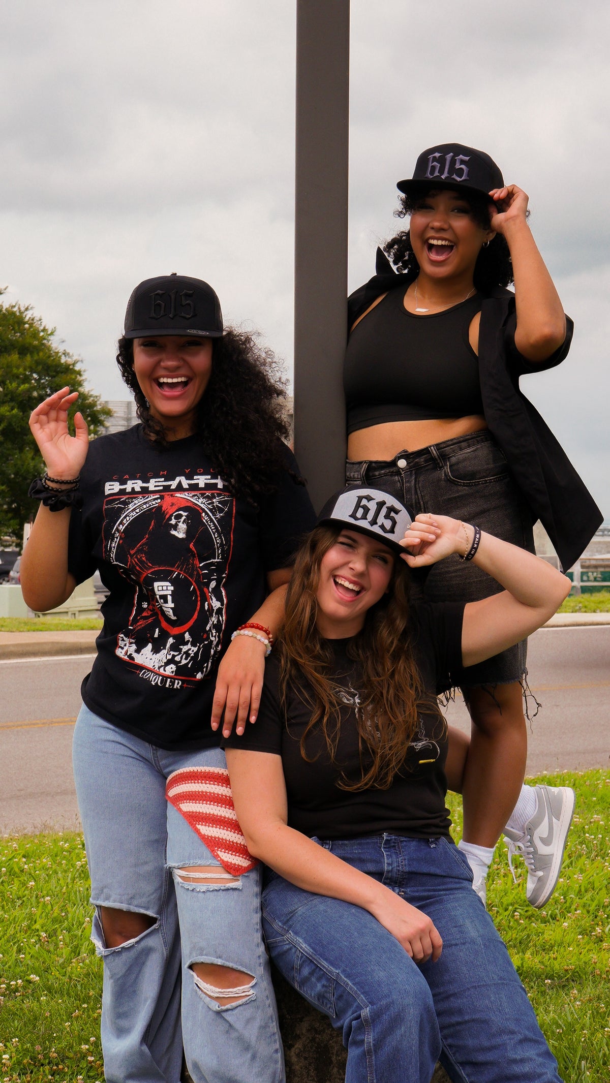615 7 Panel Trucker Hat | Black Collection