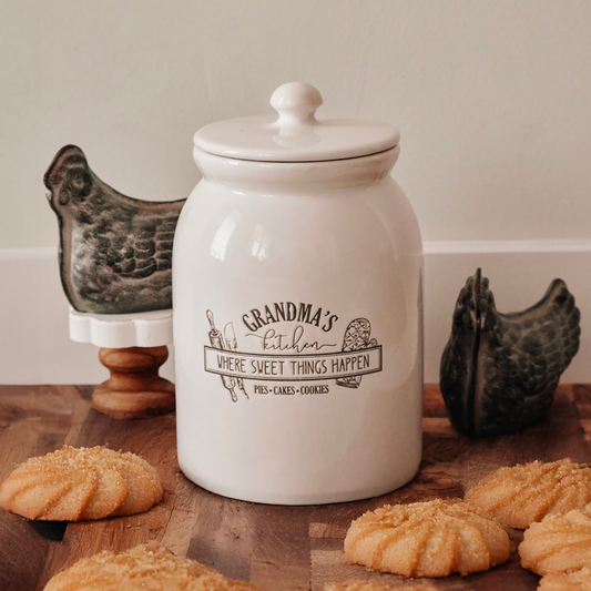 Grandma's Kitchen Nostalgic Cookie Jar