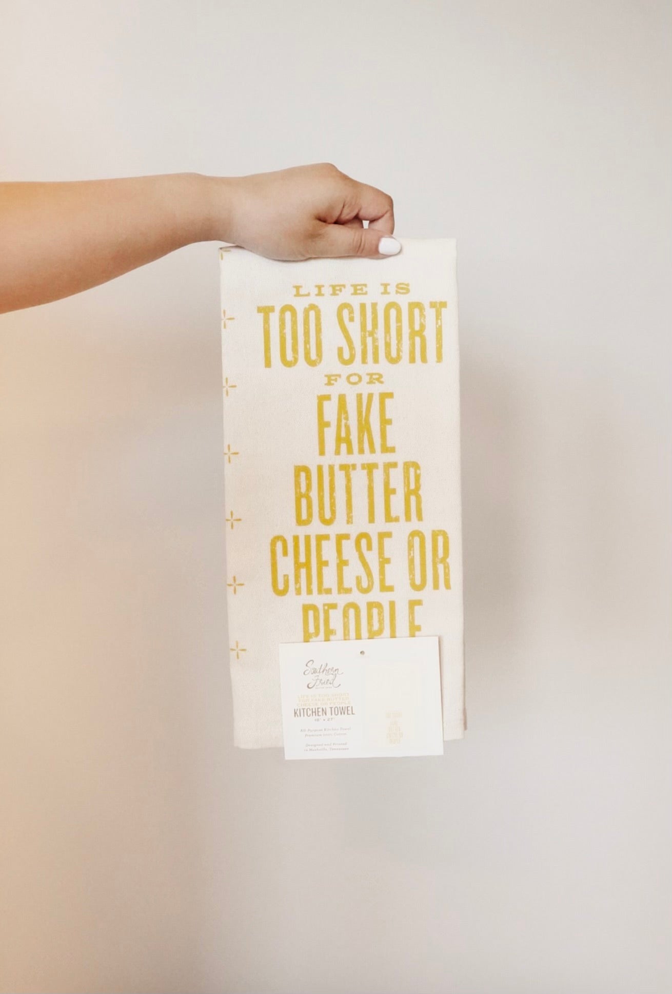 Fake Butter, Cheese Kitchen Towel