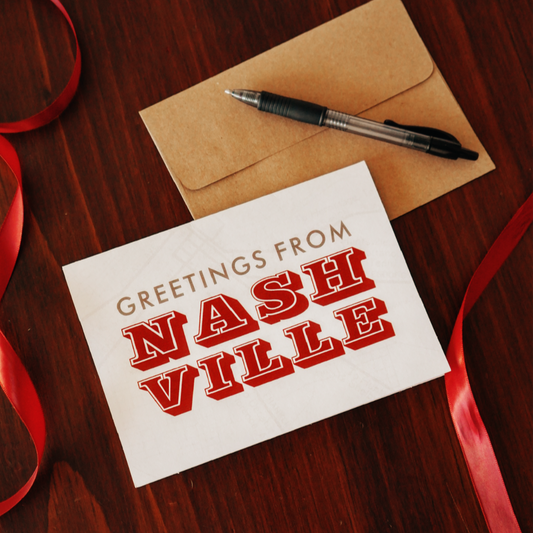 Greetings from Nashville Greeting Card