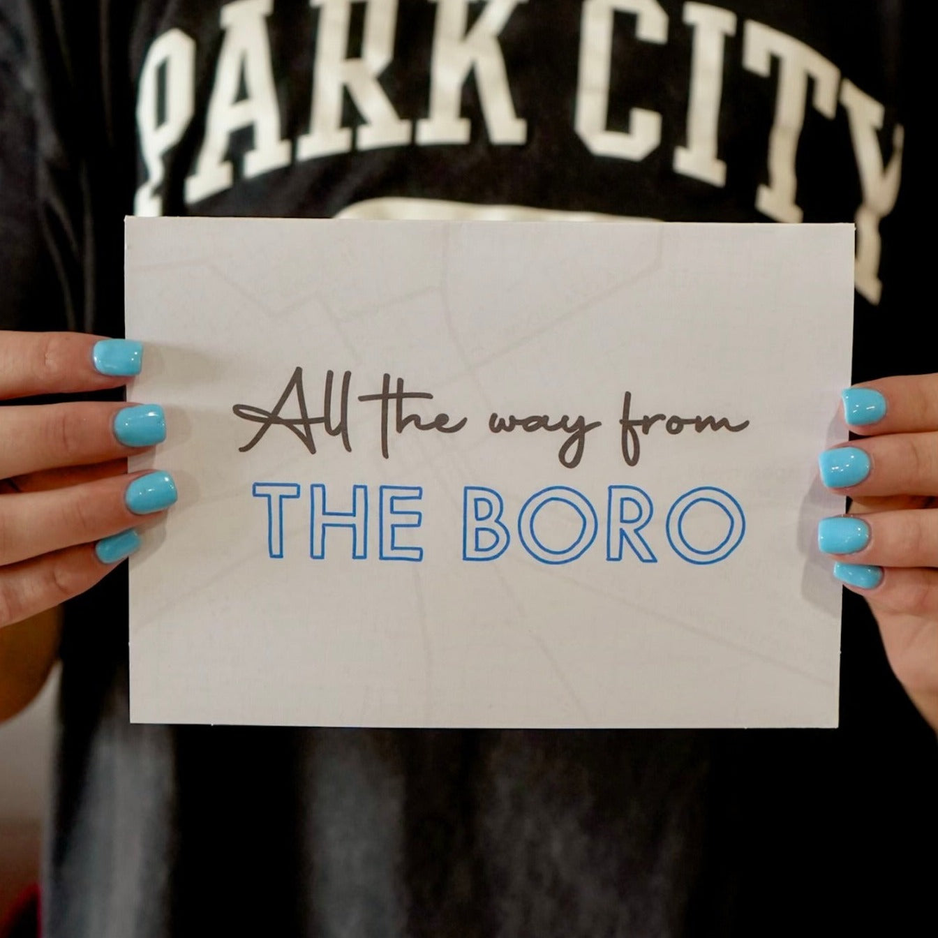 All the Way from the Boro Greeting Card