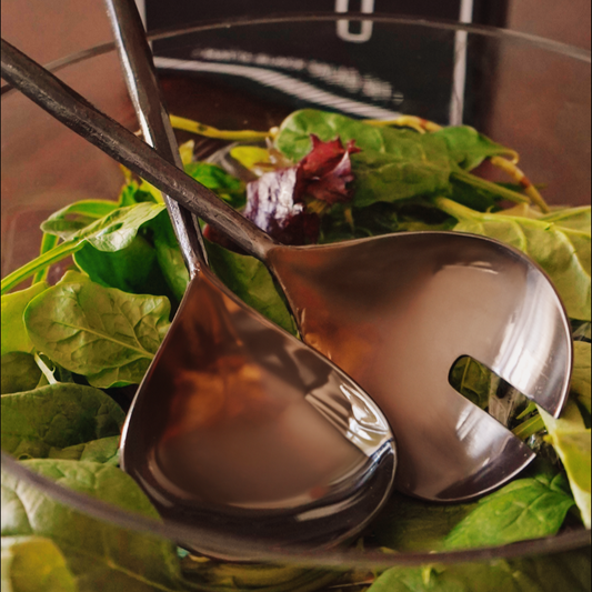 Matte Black Salad Set
