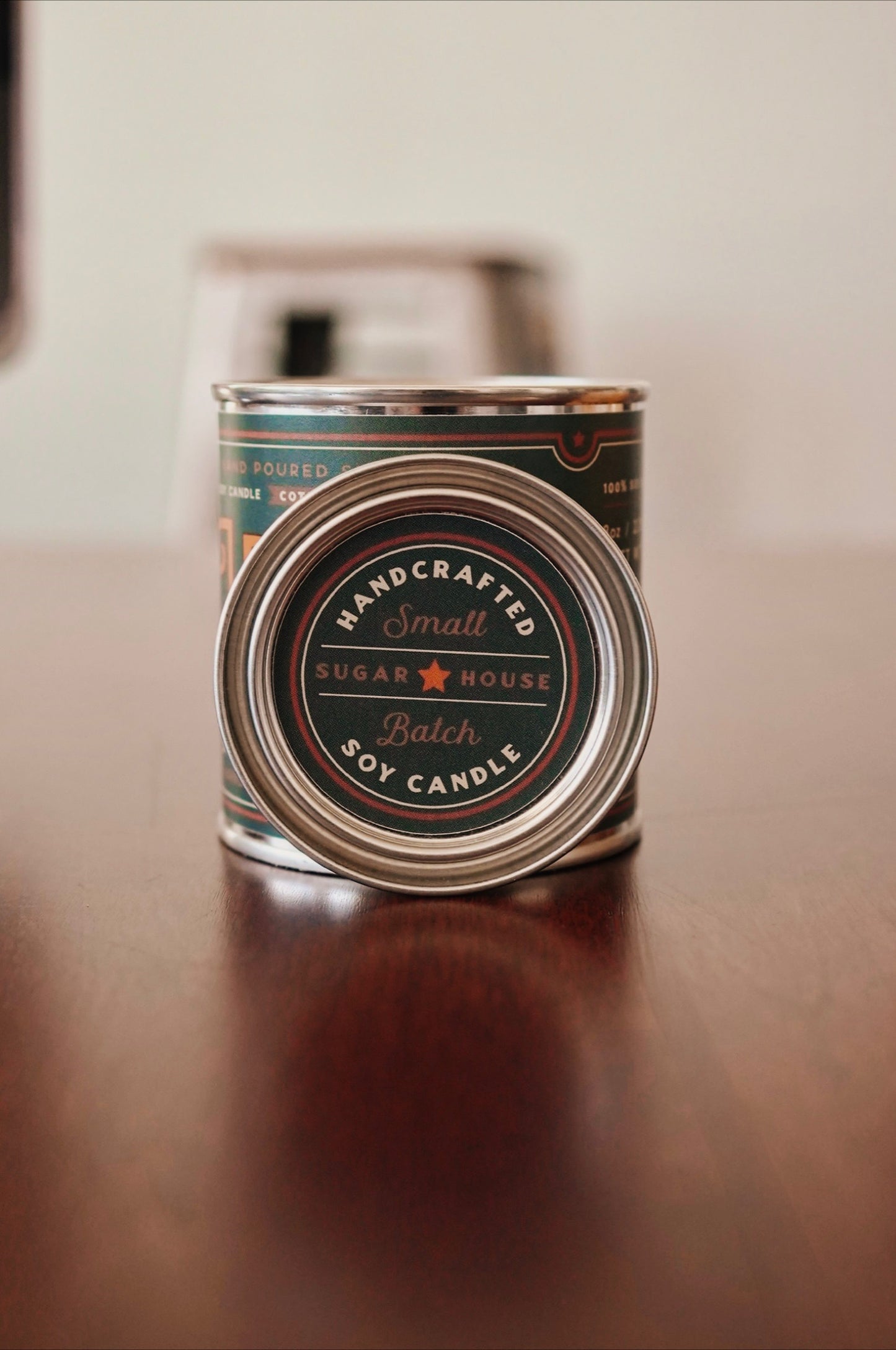 Leather & Bourbon Soy Paint Can Candle