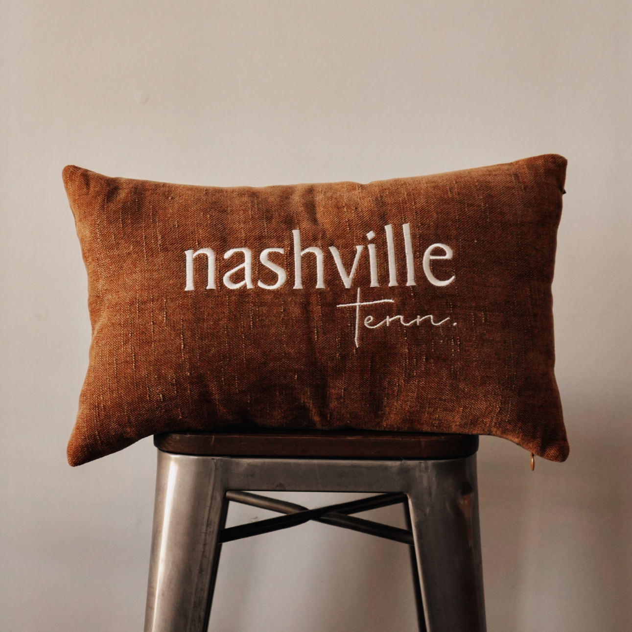 Nashville Chenille Lumbar Pillow [Bronze] – 615 Collection