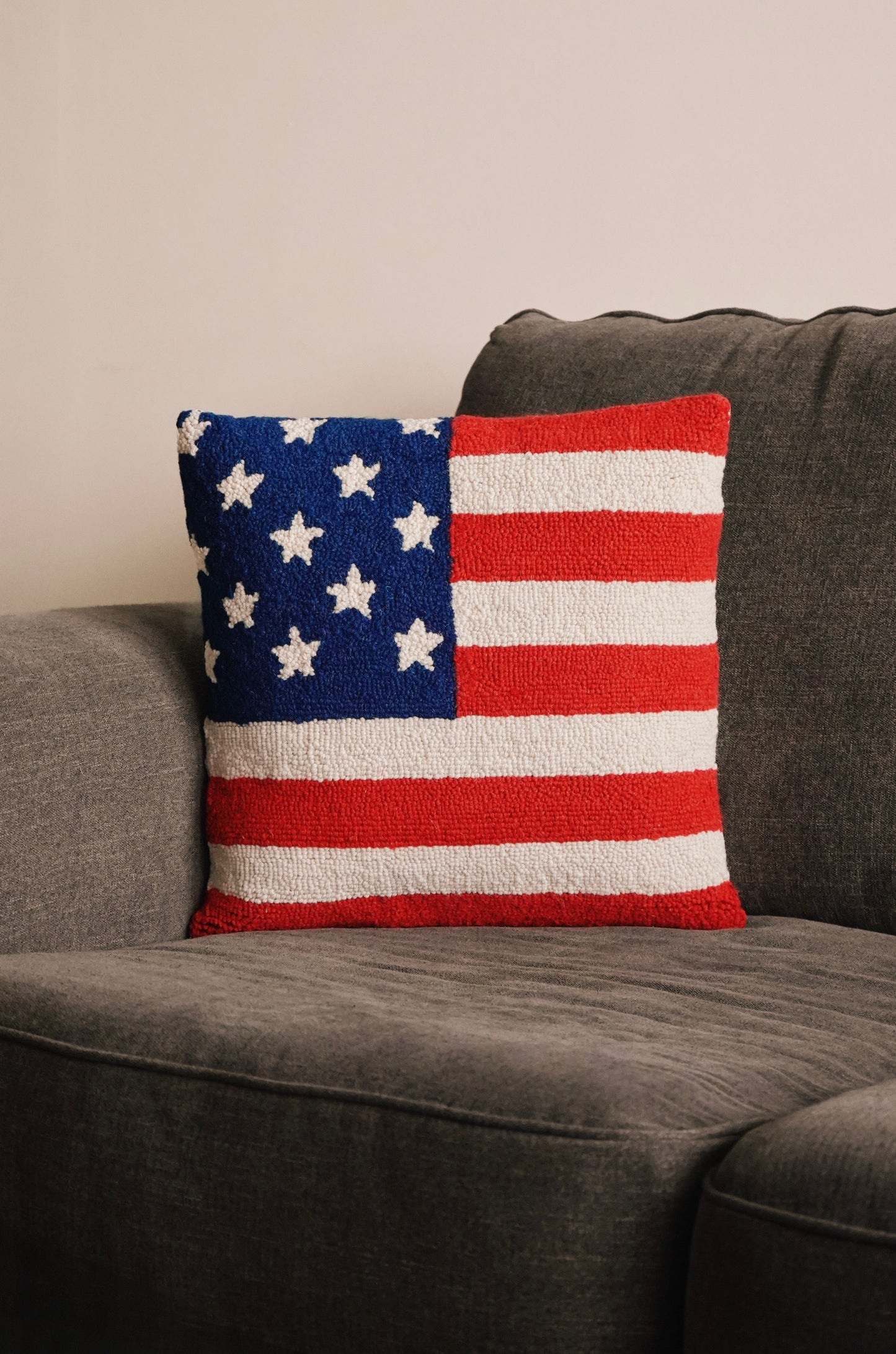 USA American Flag Hook Pillow